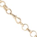 9ct Yellow Gold Patterned Belcher Chain 24"