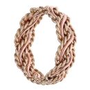9ct Yellow and Rose Gold Rope Plait Twist Clogau Ring