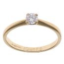 18ct Yellow Gold 0.20ct Brilliant Cut Diamond Solitaire Ring