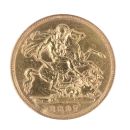1897 Victoria Old Head UK Half Sovereign Coin