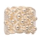 9ct Yellow Gold 4 Row Keeper Ring