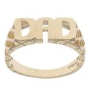 9ct Yellow Gold Patterned Dad Ring