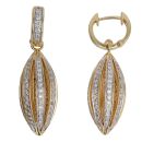18ct Yellow Gold 1.75ct Brilliant Cut Diamond Fancy Drop Earrings