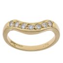 18ct Yellow Gold 0.26ct Brilliant Cut Diamond Wishbone Ring