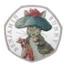 2017 Celebrating Beatrix Potter and Her Little Tales Benjamin Bunny 50 Pence Coin