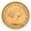 1964 Elizabeth II First Portrait UK Full Sovereign Coin