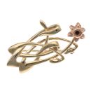 9ct Yellow and Rose Gold Clogau Daffodil Brooch