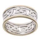 9ct Yellow and White Gold Celtic Band 7.9mm