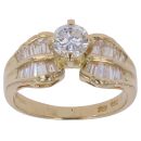 18ct Yellow Gold 1.10ct Diamonds Cluster Ring
