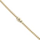 14ct Yellow Gold Monaco Cube Plain Lock Chain 20"