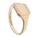9ct Yellow Gold Patterned Signet Ring