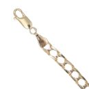 9ct Yellow Gold Square Curb Chain 7.5"