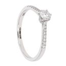 18ct White Gold Certificated Diamond Solitaire Ring