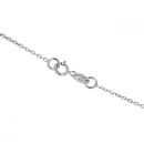 9ct White Gold 0.55cts Diamond And Topaz Pendant And 18" Chain