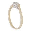9ct Yellow Gold 0.20ct Brilliant Cut Diamond Cluster Ring