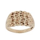 9ct Yellow Gold Four Row Keeper Ring