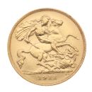 1911 George V Large Head UK Half Sovereign Coin