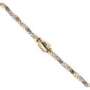 14ct Yellow And White Gold Monaco Spin Plain Lock Twist Chain 24"