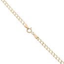 9ct Yellow Gold Square Curb Chain 18"