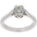 18ct White Gold 1.00ct Brilliant Cut Diamond Solitaire Ring