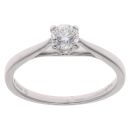 18ct White Gold 0.40ct Brilliant Cut Diamond Solitaire Ring
