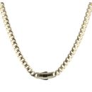 14ct Yellow Gold Monaco Classic Plain Lock Curb Chain 18"