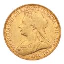 1901 Victoria Old Head Australia Half Sovereign Coin