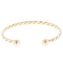 9ct Yellow Gold Twist Torque Bangle