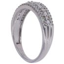 9ct White Gold 0.33ct Brilliant Cut Diamond Fancy Ring