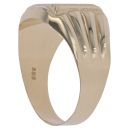 14ct Yellow Gold Patterned Signet Ring