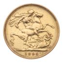 1895 Victoria Old Head Australia Full Sovereign Coin