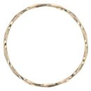 9ct Yellow Gold Patterned Twist Bangle