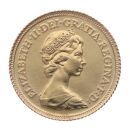 1982 Elizabeth II Decimal Portrait UK Half Sovereign Coin