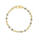 22ct Yellow Gold Baby Bracelet With Crystals