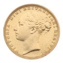 1884 Victoria Young Head UK Full Sovereign Coin