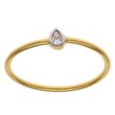 22ct Yellow Gold Cubic Zirconia Single Stone Ring
