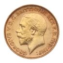 1925 George V Large Head South Africa Half Sovereign Coin