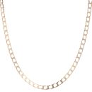 9ct Yellow Gold Rectangle Curb Chain 18"