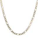 9ct Yellow Gold Figaro Chain 22"