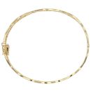 18ct Yellow Gold Elephants Hinged Bangle