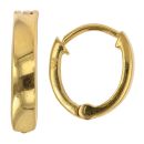 22ct Yellow Gold Plain Huggies Earrings