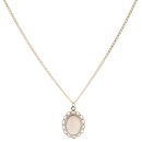 9ct Yellow Gold Opal Pendant and Chain 18"