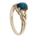9ct Yellow Gold Abalone Triplet Single Stone Ring