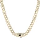 14ct Yellow Gold Monaco Patterned Curb Classic Flex Lock Chain 24"