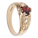 9ct Yellow Gold Garnet Signet Ring