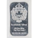 1oz Silver Troy Scottsdale Unsealed Cased in God We Trust Lion Ingot