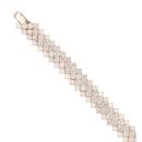 14ct White Gold 15.70ct Brilliant Cut Diamond Bracelet 7.5"