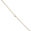 9ct Yellow Gold 0.10ct Diamond Cross Pendant And Chain 38"