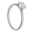 Platinum 0.70ct Brilliant Cut Diamond Solitaire Ring