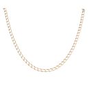 9ct Yellow Gold Square Curb Chain 20"